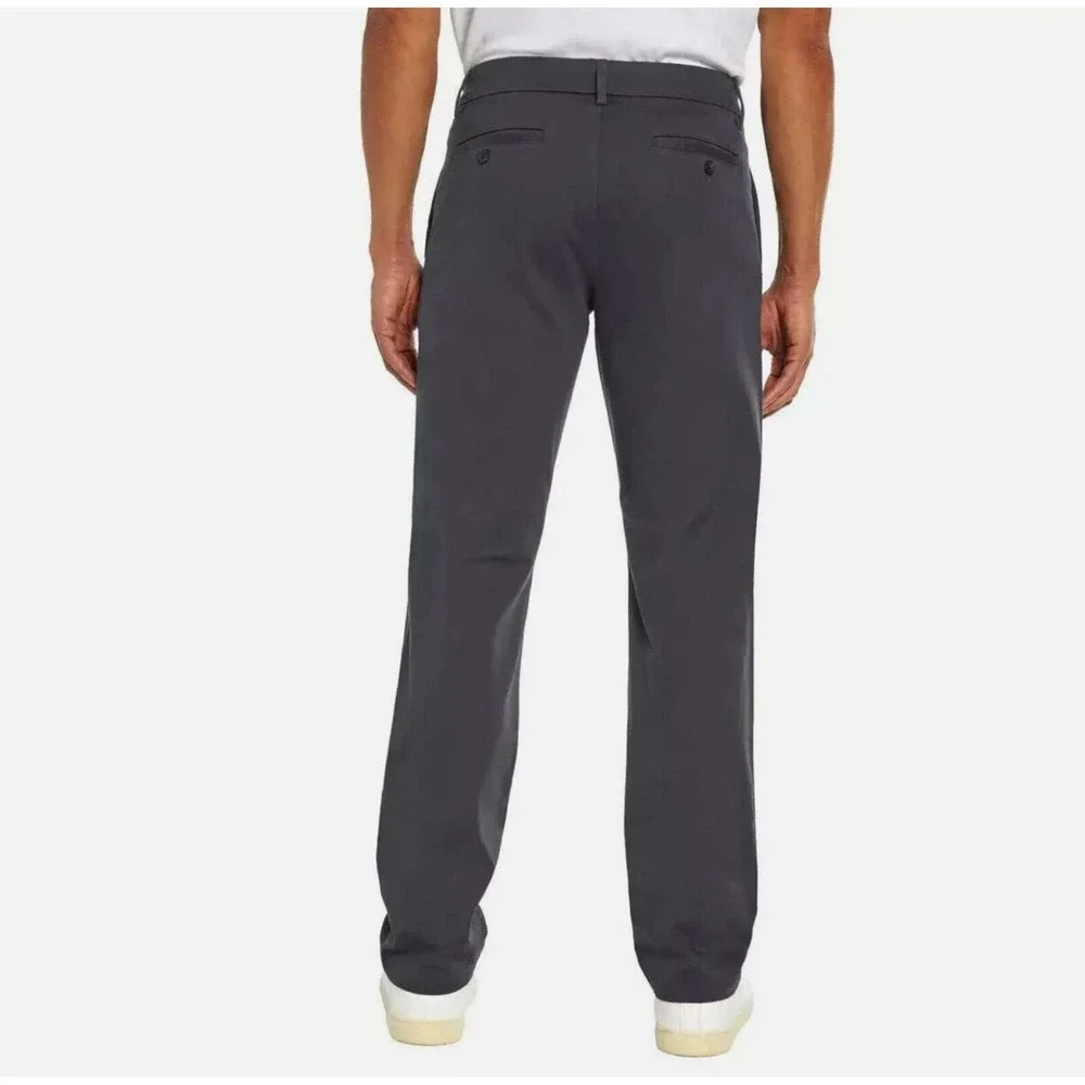 Banana Republic Chino Pant Mens 40x32 Gray New Straight Slim Fit Stretch Cotton